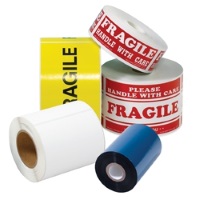 Custom Printed Tape - 2" x 1000 yd Tan 1.9 mil Machine Grade Tape, 6 rolls/case, 2 colors
