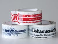 Custom Printed Tape - 3" x 110 yds Clear 2.0 mil Packing Tape, 24 rolls/case, 1 color