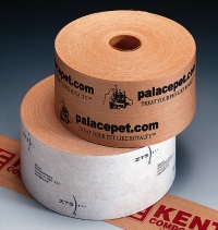 Custom Printed Tape - 260 Grade Kraft Reinforced Paper Tape 3" x 450 ft., 10 rolls per case, 1 color